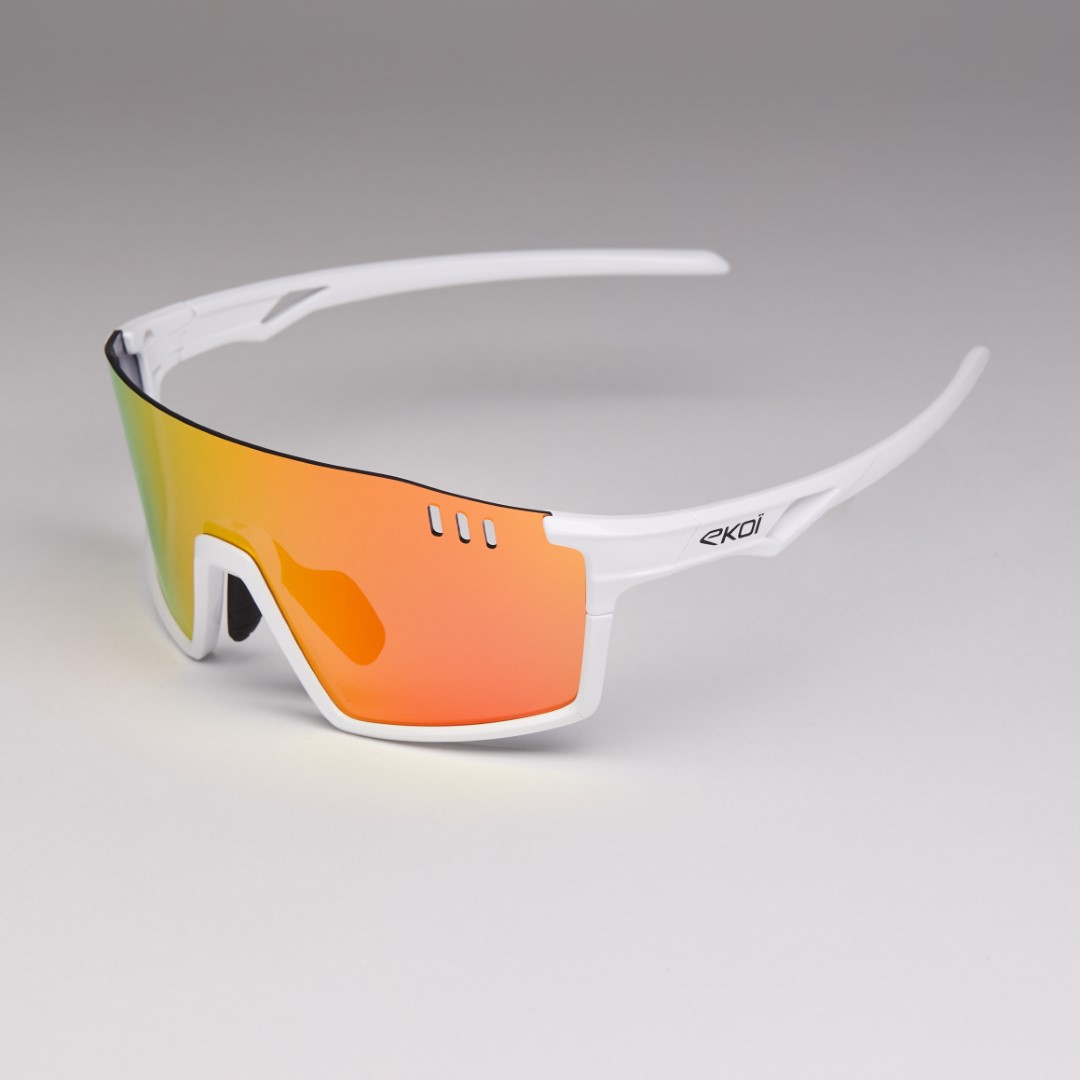 Ciclismo a Fondo | Suscripción 6 números con Gafas EKOI VISION Blanco Revo Rojo Cat3
